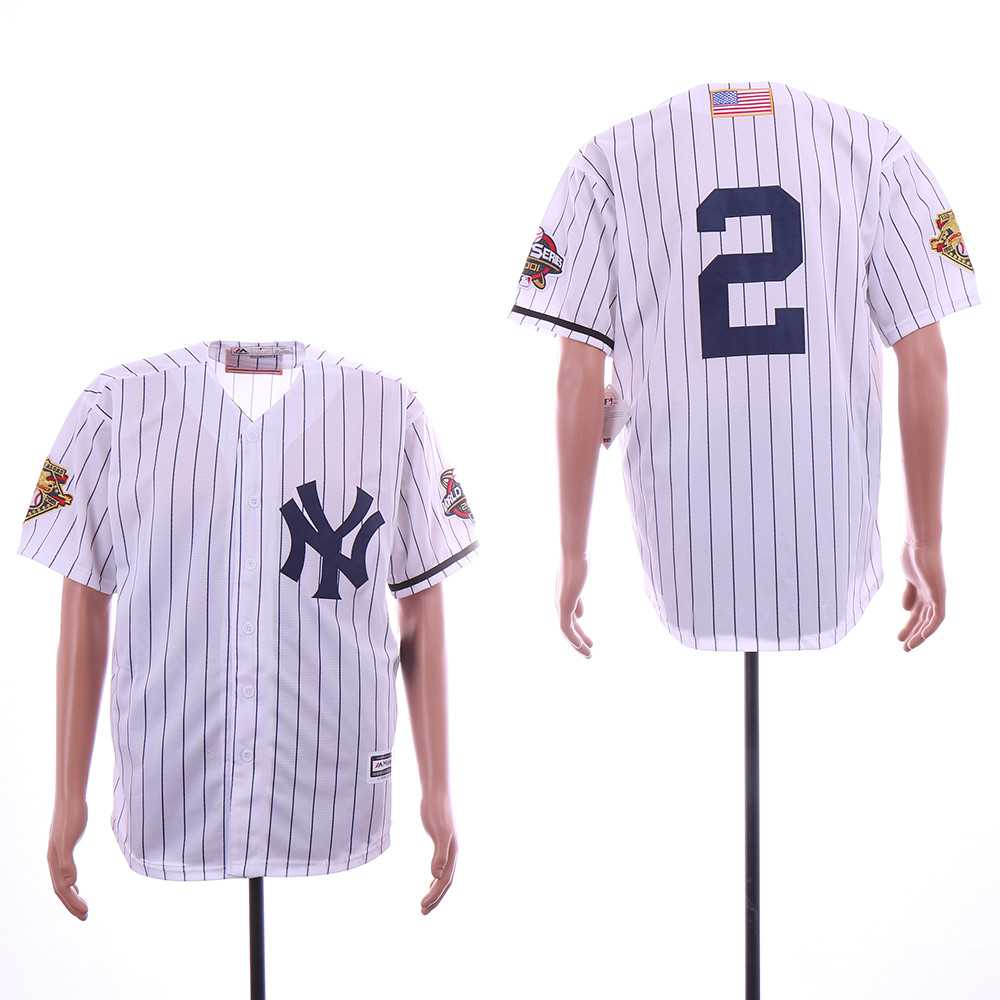 Yankees 2 Derek Jeter White 2000 World Series Cool Base Jersey Sguo,We sell and wholesale Yankees 2 Derek Jeter White 2000 World Series Cool Base Jersey Sguo on line form chian!